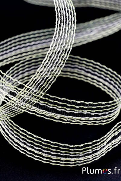 Nastro - larghezza 25 mm - verde-bianco-lima